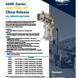 6600-Series Auto Shut-off Elbow Release