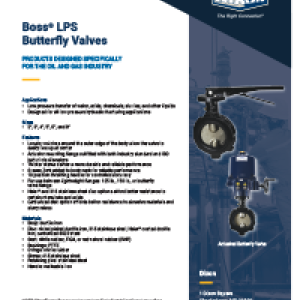 Boss® LPS Butterfly Valves