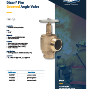 Grooved Angle Valves