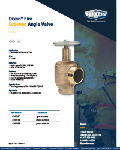 Grooved Angle Valves